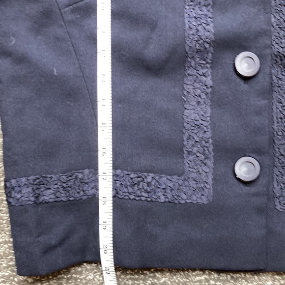🧳VTG Forstmann suit jacket navy with pressed ribbon detail like new - Picture 8 of 13